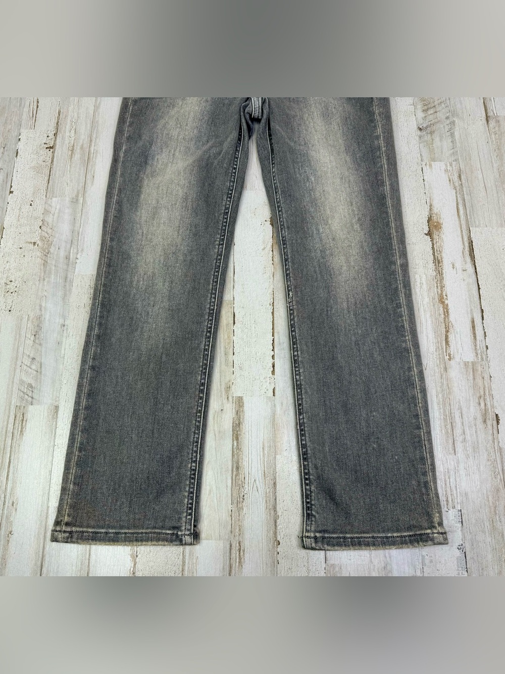 Flying Monkey Jeans Womens 26x26 Gray Medium Wash High Rise Straight Leg - Picture 3 of 10